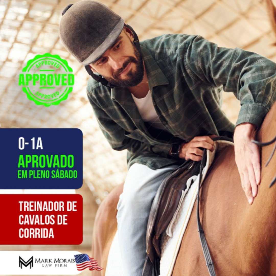Treinador de cavalos de corrida conquista visto O-1A para atuar nos EUA