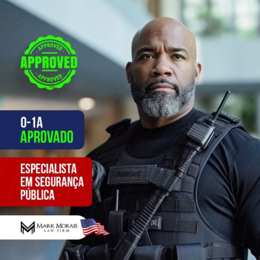 Especialista em segurança pública conquista visto O-1A aprovado nos EUA